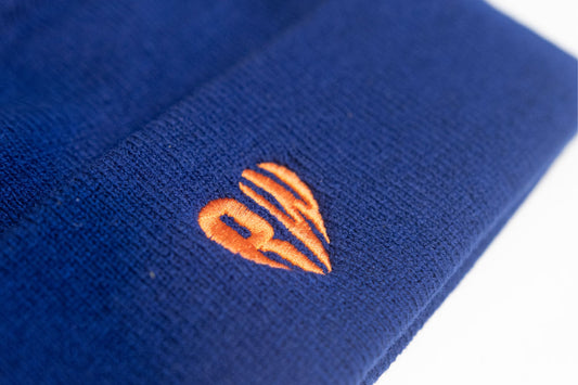 RW Heart Beanie Blue