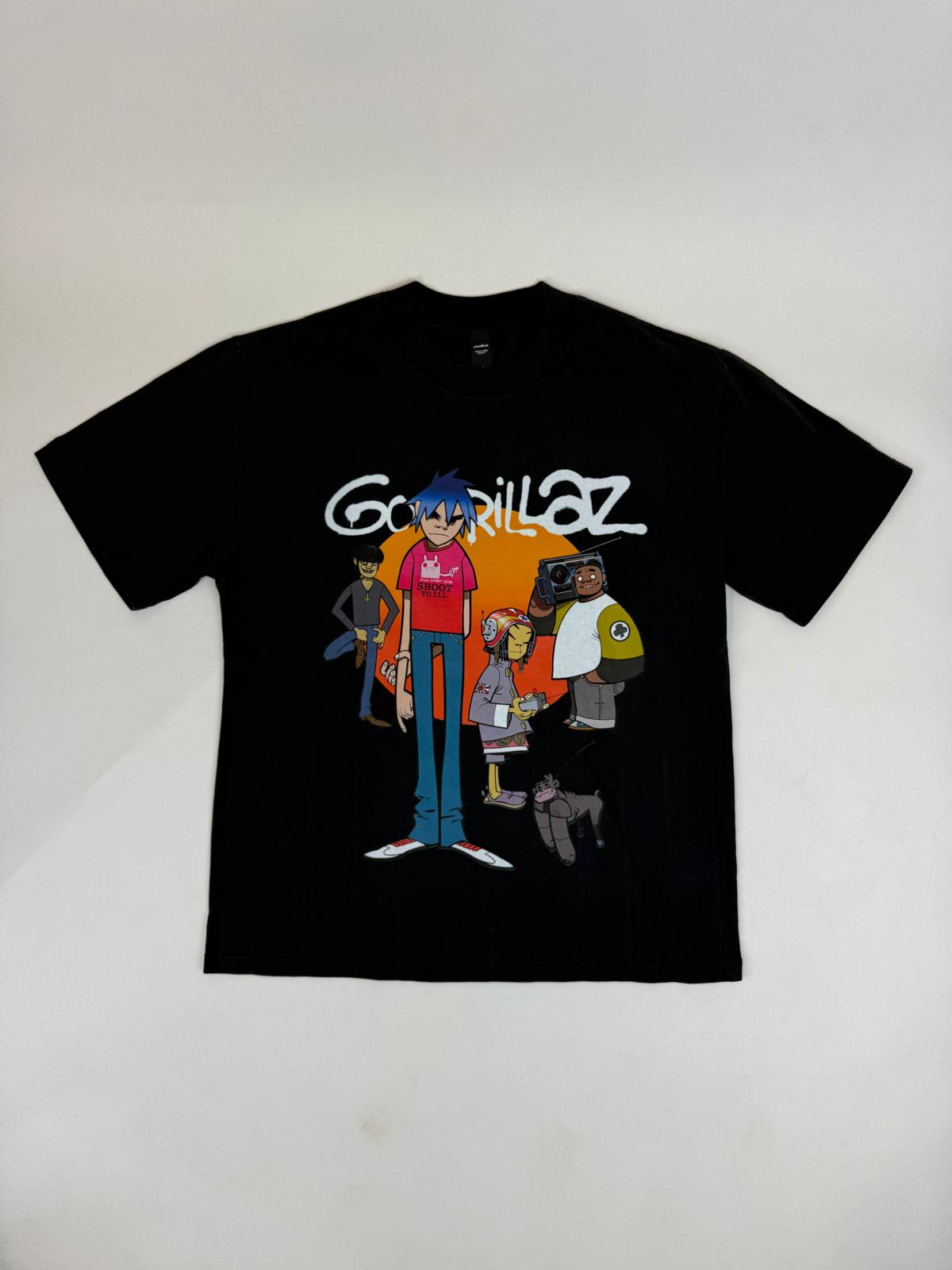 35.2 Gorillaz - Group Press vintqge black tee