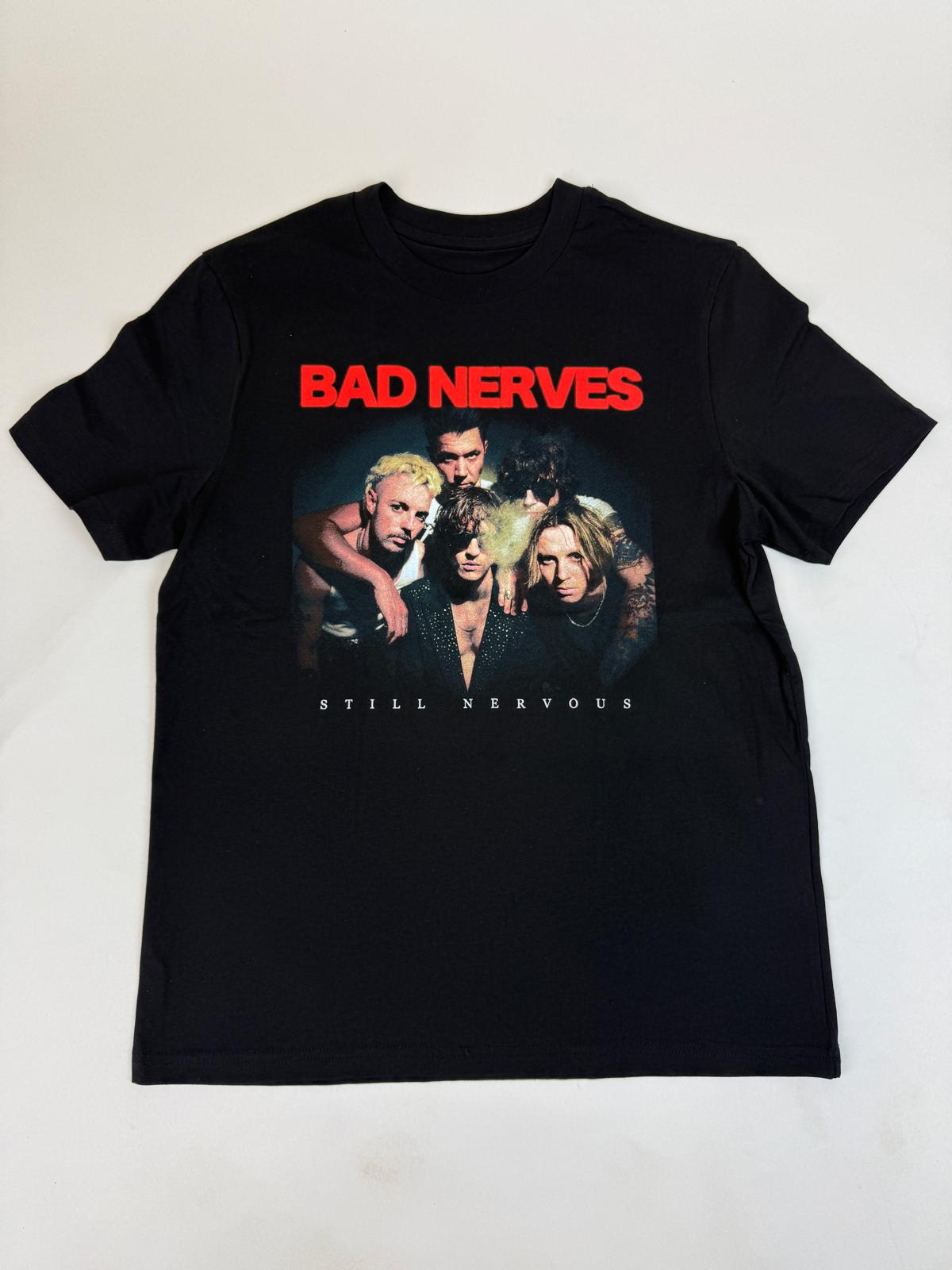 53.3 BAD NERVES - Group Black Tee