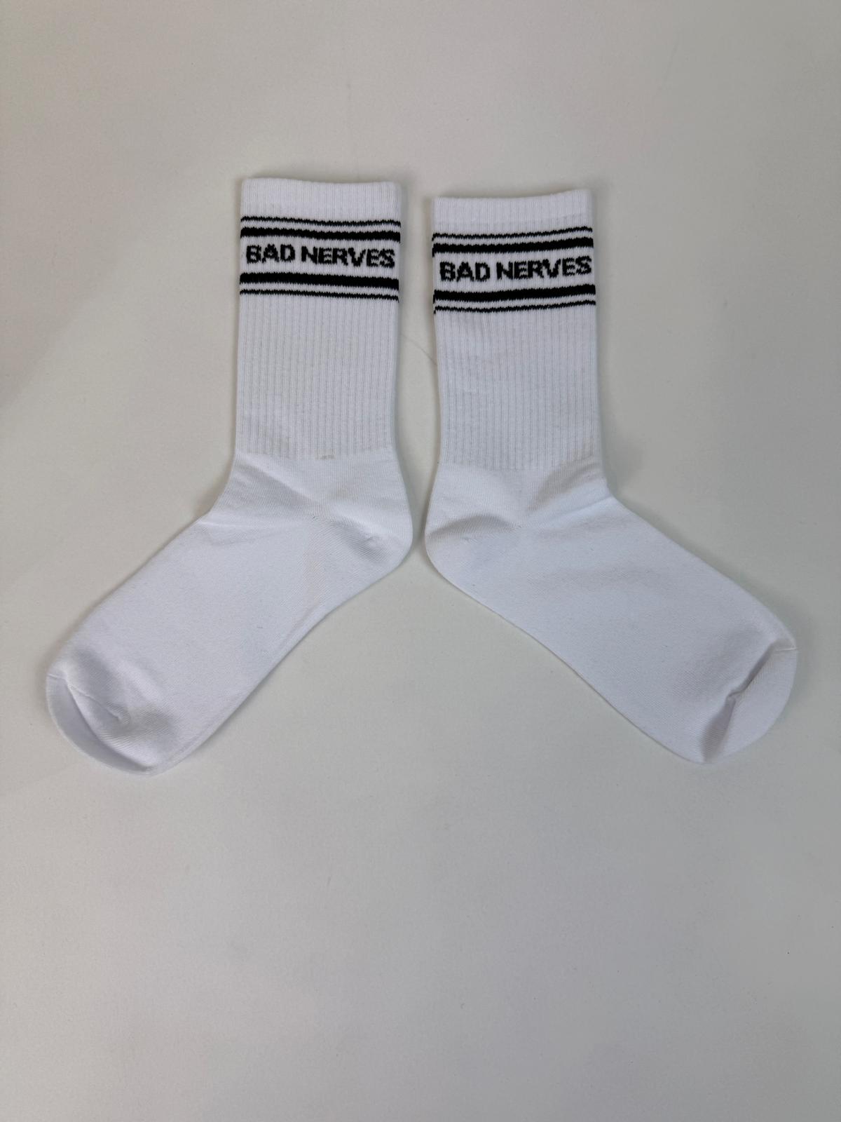 53.2 BAD NERVES - White socks