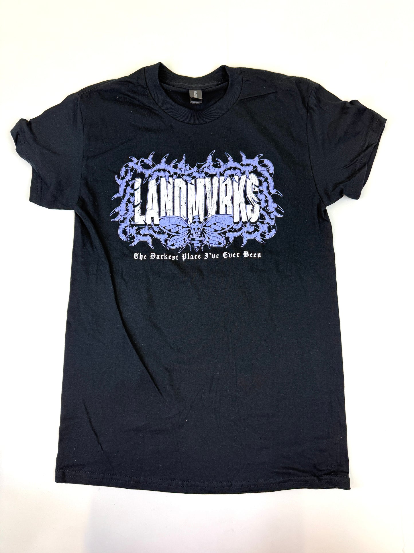 07.2  LANDMVRKS - Purple Logo Black Tee