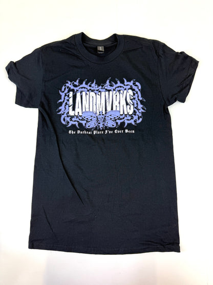 07.2  LANDMVRKS - Purple Logo Black Tee