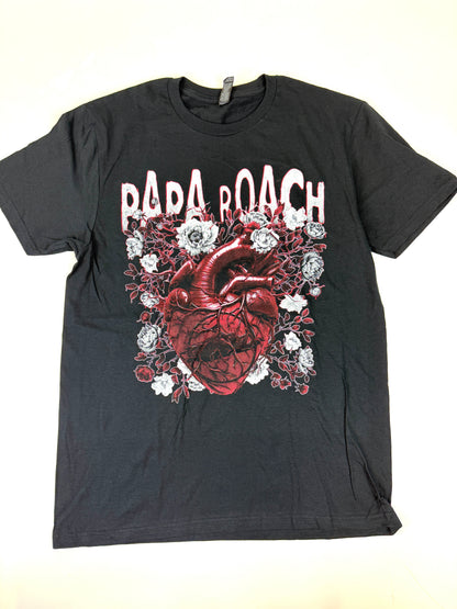 08.2  PAPA ROACH - Heart Black Tee