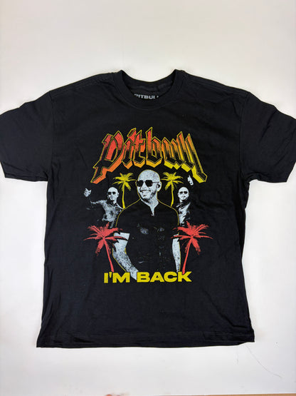 06.3 PITBULL - Palm Tree Black Tee