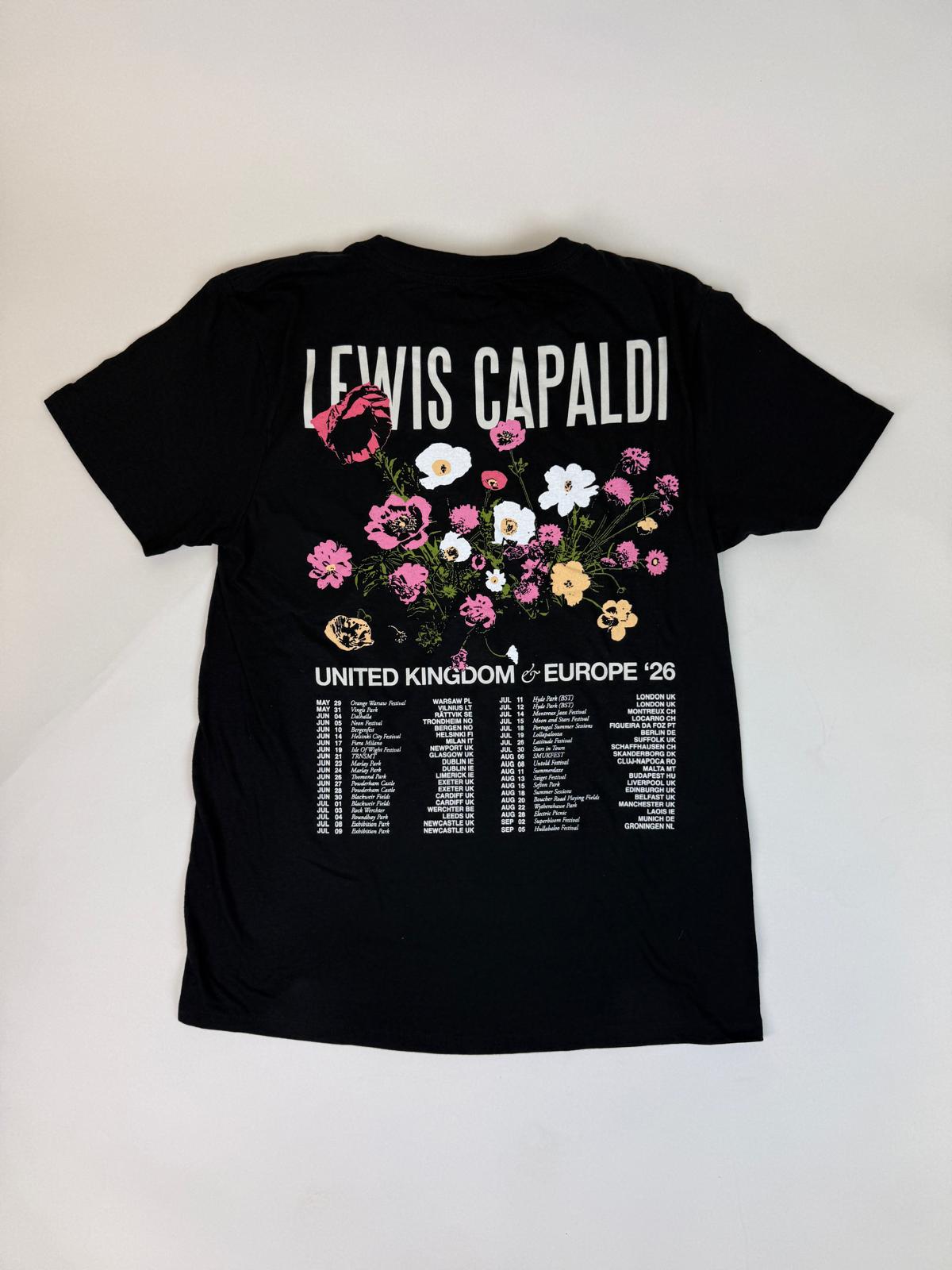 31.1 LEWIS CAPALDI - Flower Black Tee