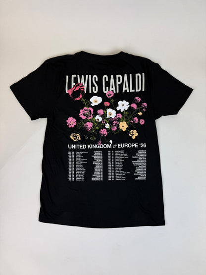 31.1 LEWIS CAPALDI - Flower Black Tee