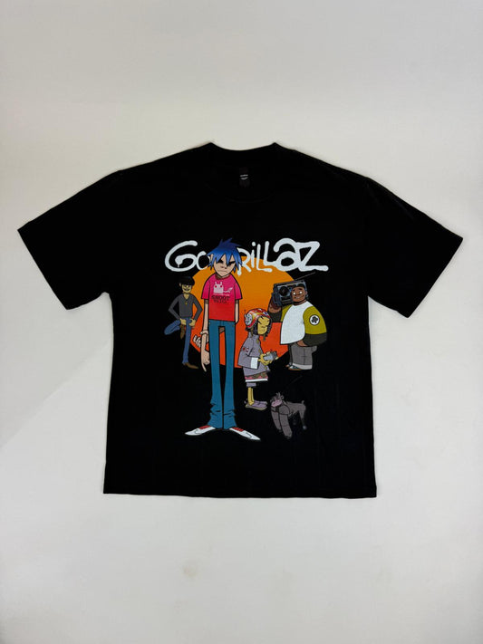 35.2 Gorillaz - Group Press vintqge black tee