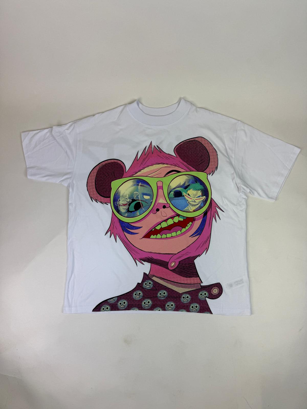 35.3 Gorillaz - noodle jumbo white tee