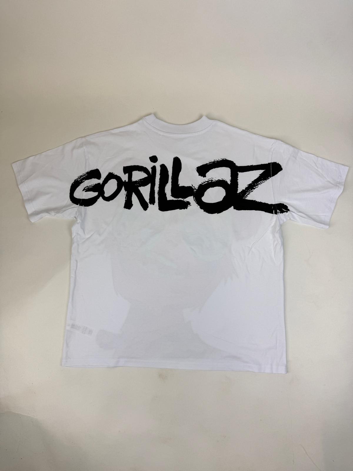 35.3 Gorillaz - noodle jumbo white tee