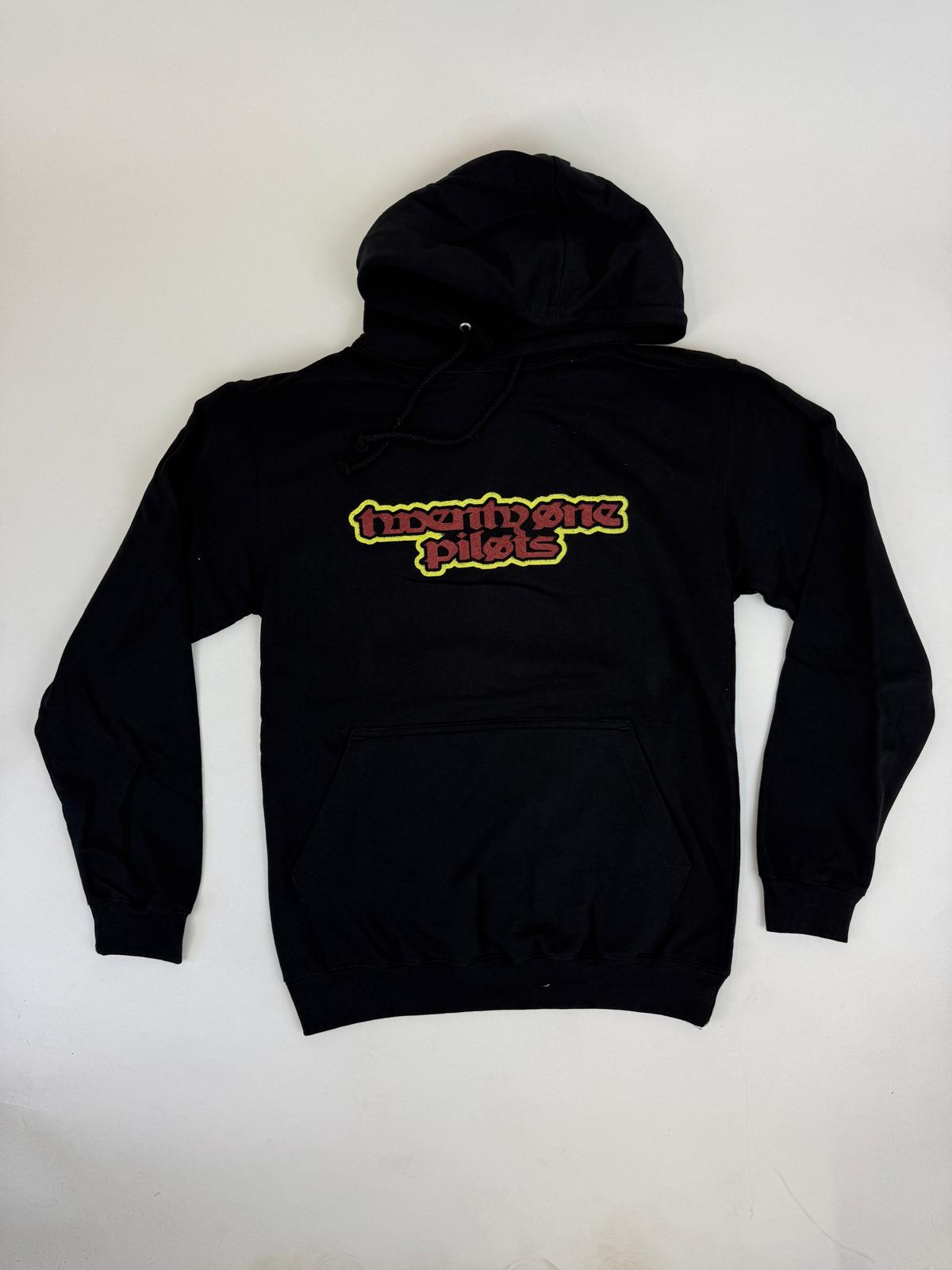 37.5 TWENTY ONE PILOTS - 90s Logo Black Hoodie