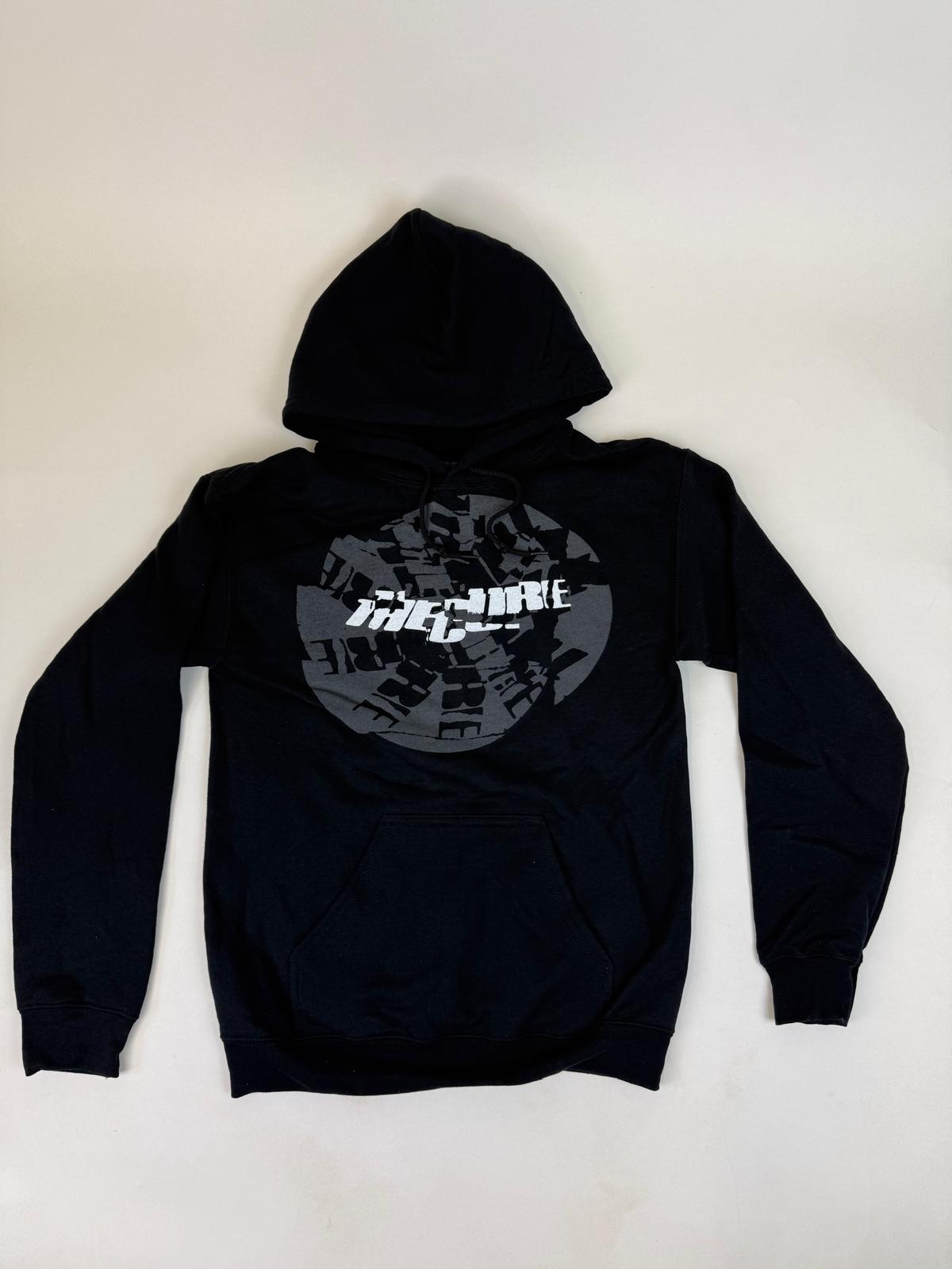 48.2 THE CURE - Grey Spiral Black Hoodie