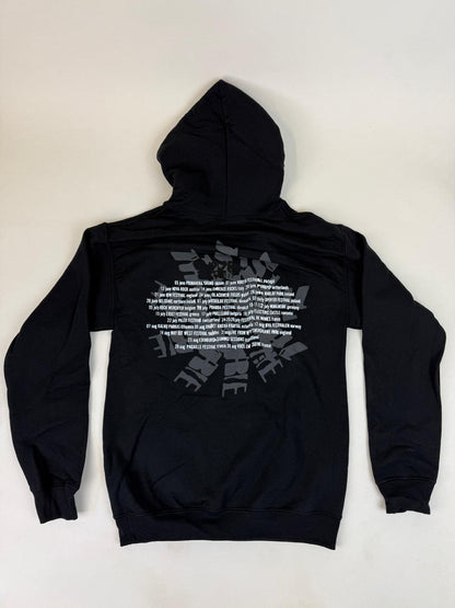 48.2 THE CURE - Grey Spiral Black Hoodie