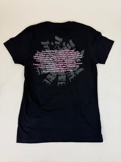 48.6 THE CURE - Pink Spiral Black Tee