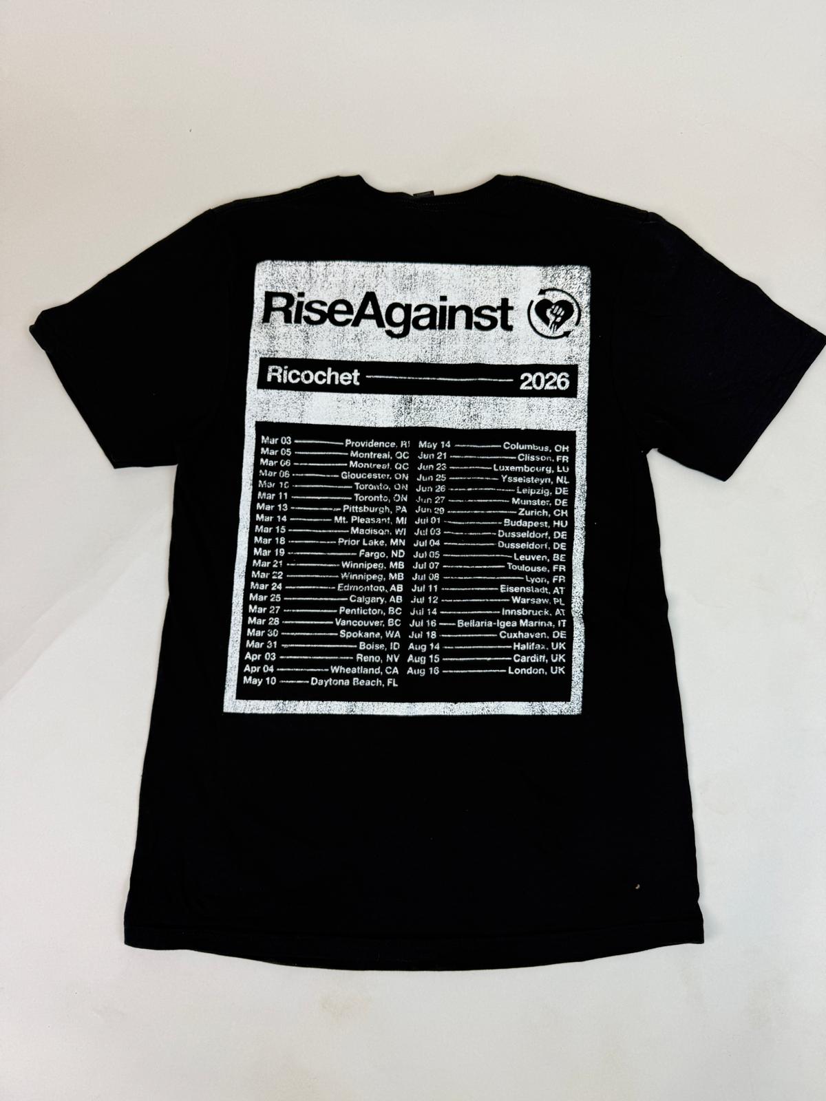 59.1 RISE AGAINST - Tour Black Tee