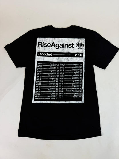 59.1 RISE AGAINST - Tour Black Tee